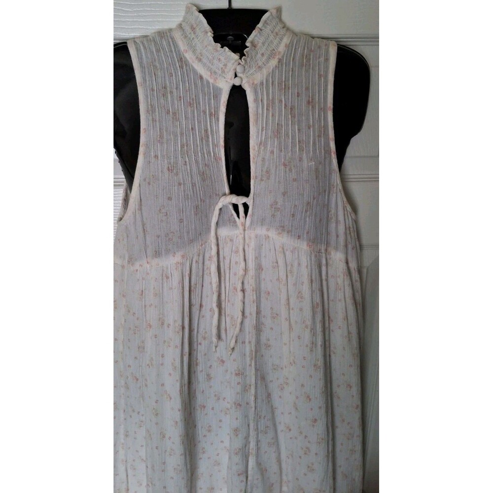 Urban Outfitters Annabelle Mock Neck Midi Dress Medium Cottagecore Shabby Chic - Picture 5 of 10